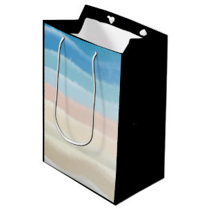 Coastal Shoreline Salty Waves  Medium Gift Bag