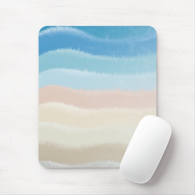 Coastal Shoreline Salty Waves  Mouse Pad (With Mouse)