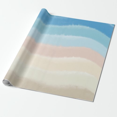Coastal Shoreline Salty Waves  Wrapping Paper