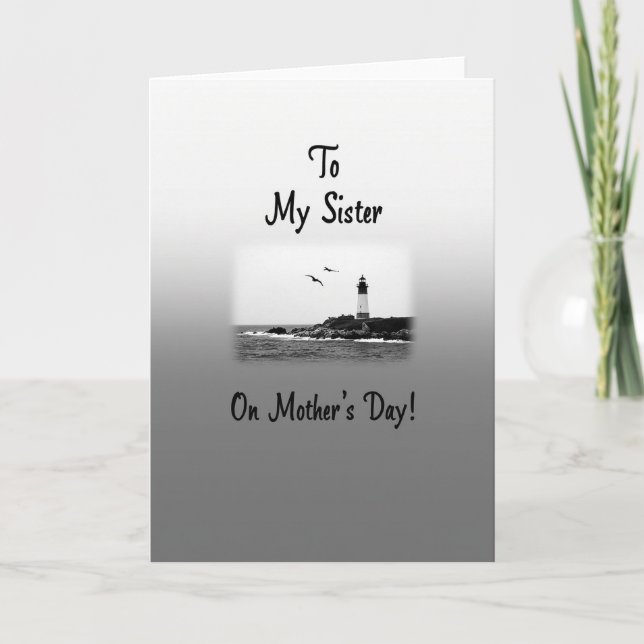 Coastal Sister Mothers Day Card (Front)