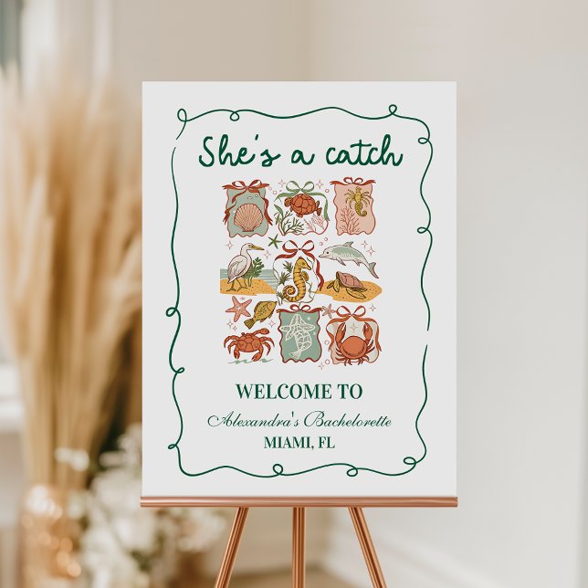 Coastal Stamps & Bows Shes a Catch Celebration Foam Board (Creator Uploaded)