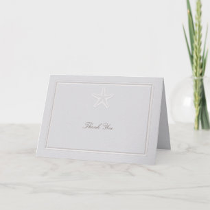 Coastal Starfish Classic Formal Wedding Thank You