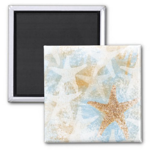 Coastal Starfish Pattern Magnet