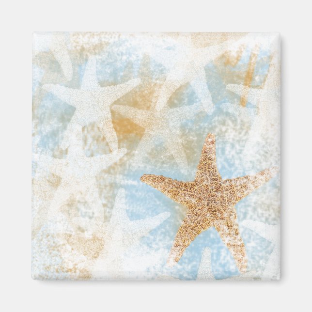 Coastal Starfish Pattern Magnet (Front)