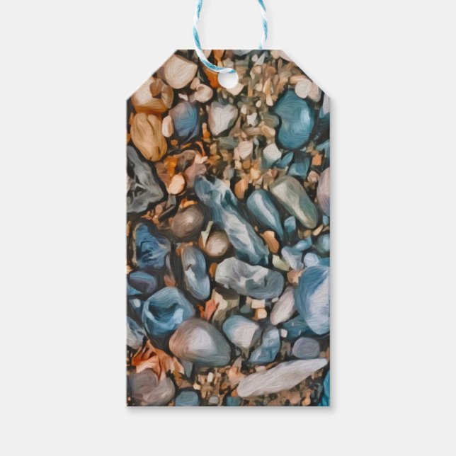     Coastal Stone Gift Tag (Front)