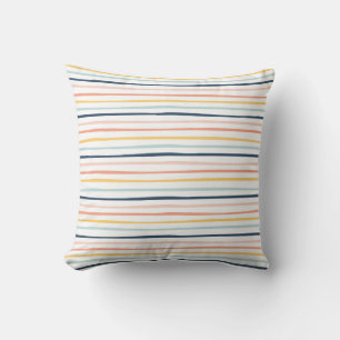 Coastal Stripe Harmony Throw Pillow