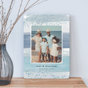 Coastal Stripe   Holiday Photo Card