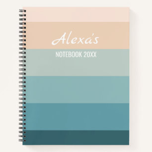 Coastal Stripes Notebook