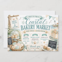 Coastal Summer Beach Bakery Market Bake Sale