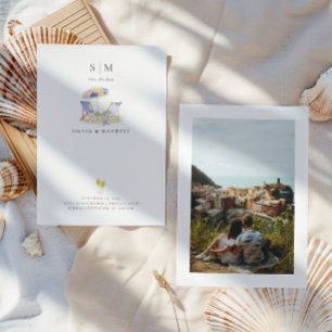 Coastal Summer Beach Photo Save The Date