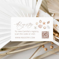 Coastal Summer Bridal Shower Registry