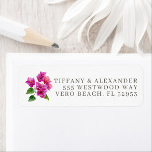 Coastal Summer Destination Wedding Invitation Label