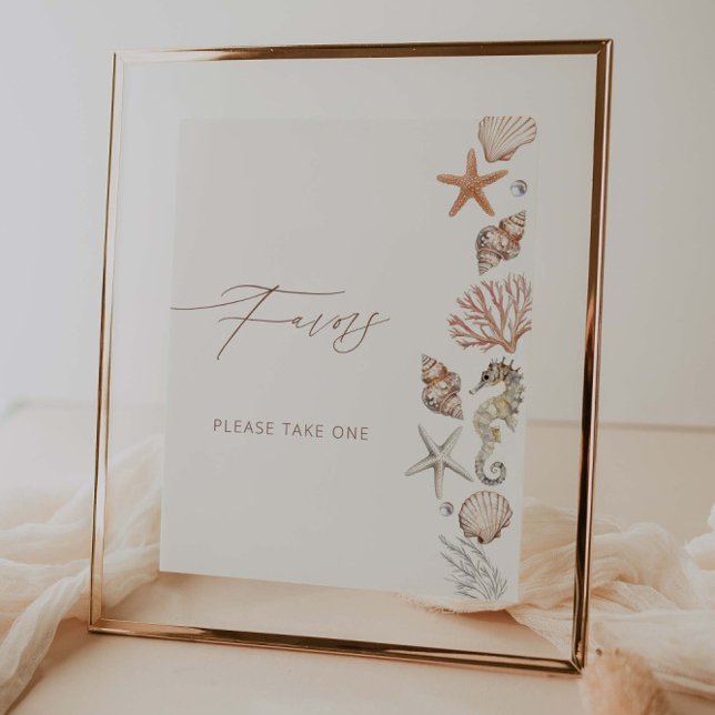  Coastal SummerBridal Shower Favors Poster (Creator Uploaded)