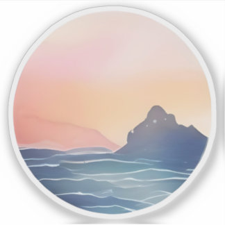 Coastal Sunrise Calm Sticker