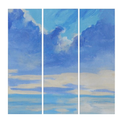 Coastal Sunset in Wall Art Tryptych