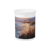 Coastal Sunset Lighthouse Mug
