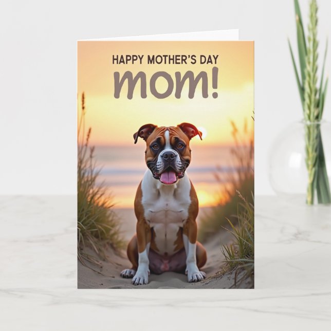 Coastal Sunset Mothers Day Card (Front)