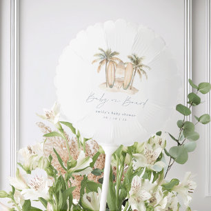 Coastal Surf "Baby on Board" Baby Shower Balloon