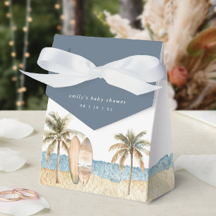 Coastal Surf Theme Baby Shower Favor Boxes