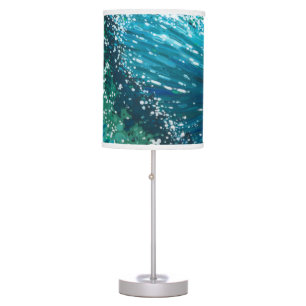 Coastal Surf Wave Table Lamp by Margaret Juul