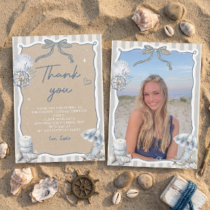 Coastal Teen The Summer Birthday Thank You Card