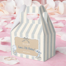 Coastal Teen The Summer Girl Birthday Favor Box