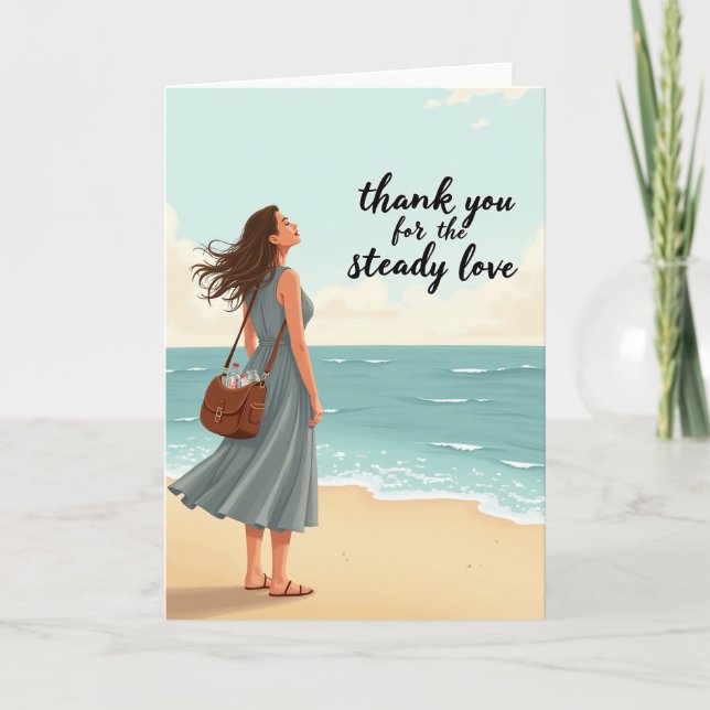 Coastal Thanks Mothers Day Card (Front)