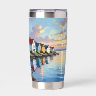 Coastal Themed Beach Homes on the Bay Insulated Tumbler