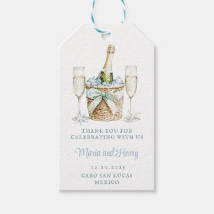 Coastal Toast   Beach Wedding Gift Tags