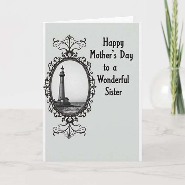 Coastal Tower Mothers Day Card (Front)