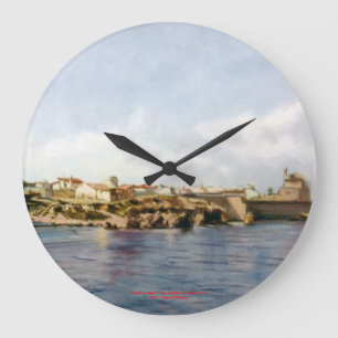 Coastal town/Coastal town/Coastal town Large Clock