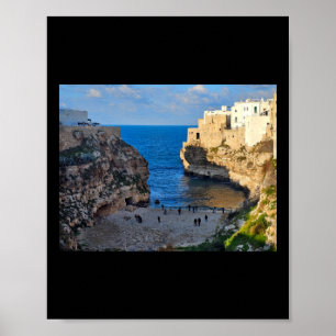 Coastal Town Monopoli Sticker Poster