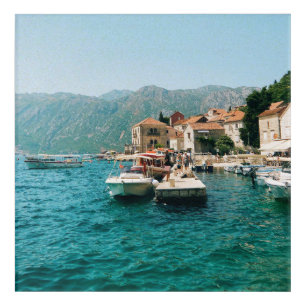 Coastal town of Perast, Montenegro Acrylic Print