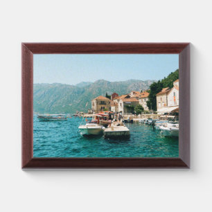 Coastal town of Perast, Montenegro Award Plaque