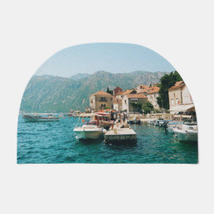 Coastal town of Perast, Montenegro Doormat