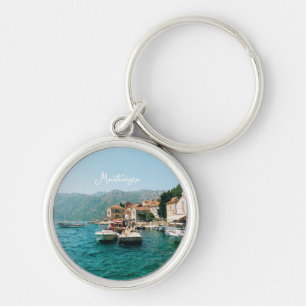 Coastal town of Perast,  Montenegro  Keychain