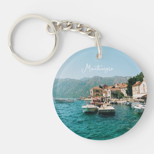 Coastal town of Perast,  Montenegro  Keychain (Front)