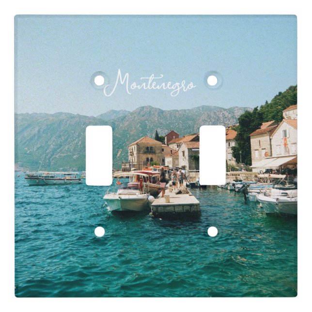 Coastal town of Perast,  Montenegro  Light Switch Cover (Front)