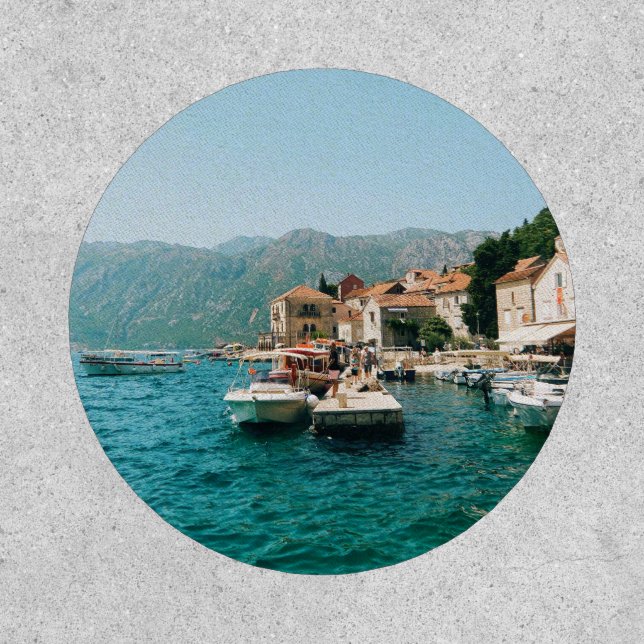Coastal town of Perast,  Montenegro  Patch (Front)
