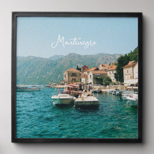 Coastal town of Perast,  Montenegro  Peel And Stick Photo Tile