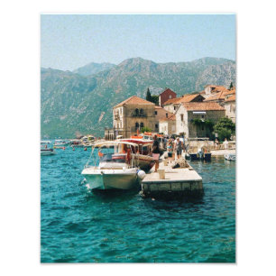 Coastal town of Perast,  Montenegro  Photo Print