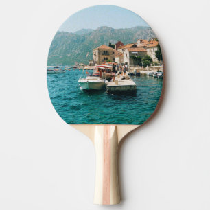 Coastal town of Perast, Montenegro Ping Pong Paddle