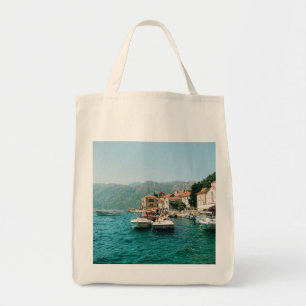 Coastal town of Perast,  Montenegro  Tote Bag