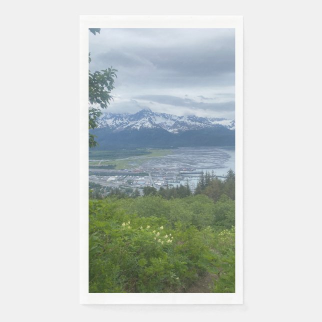 Coastal Town Overlook - Nature Guest Towel  (Front)