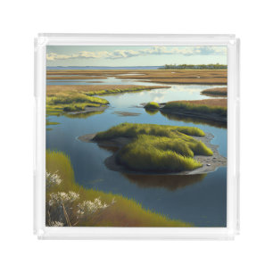 Coastal Tranquility Acrylic Tray