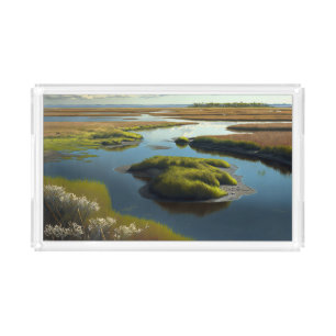 Coastal Tranquility Acrylic Tray