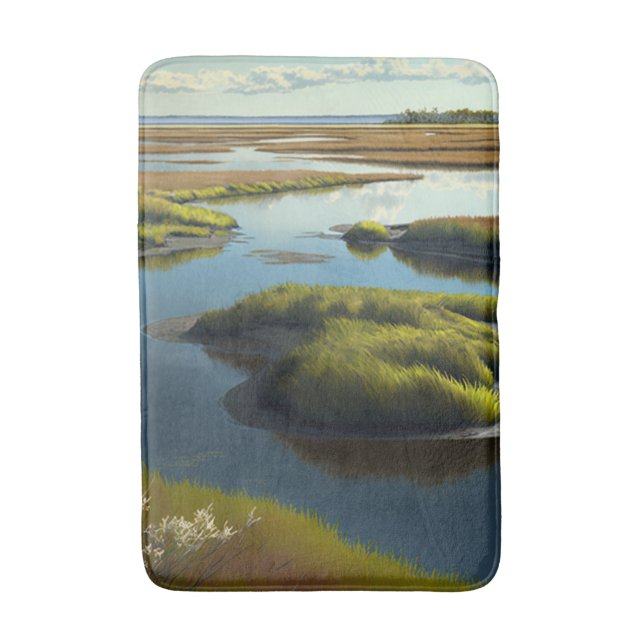 Coastal Tranquility Bath Mat (Front Vertical)