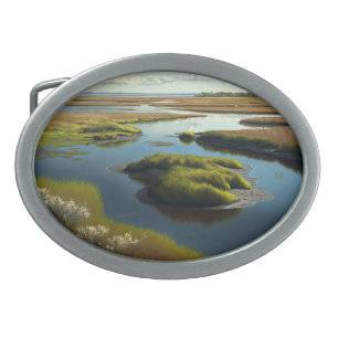 Coastal Tranquility Belt Buckle