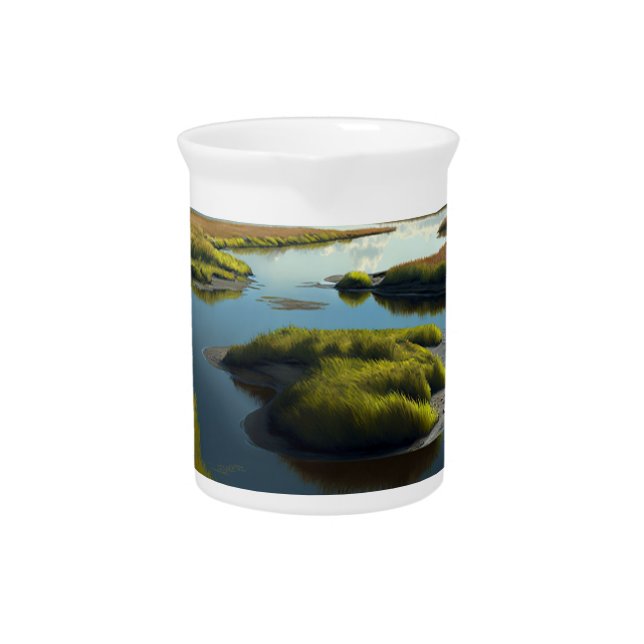 Coastal Tranquility Beverage Pitcher (Front)