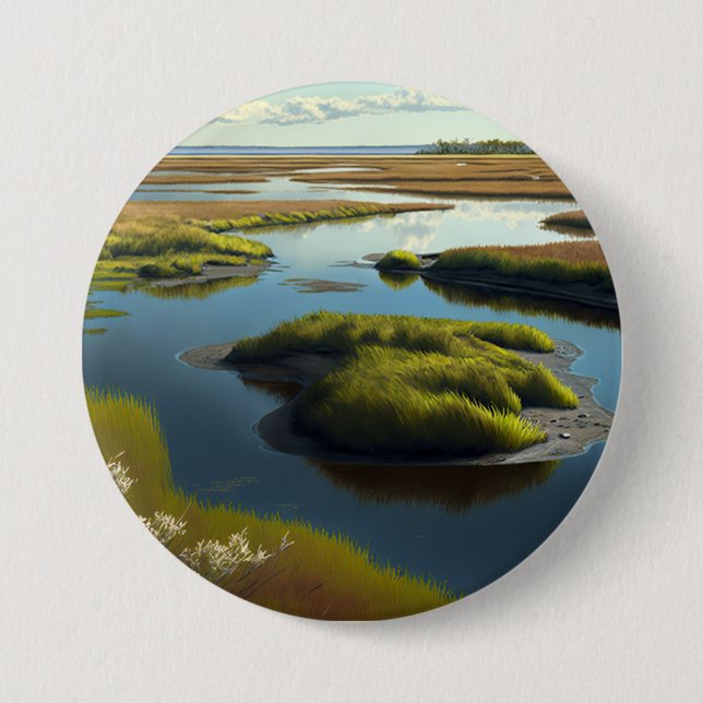 Coastal Tranquility Button (Front)